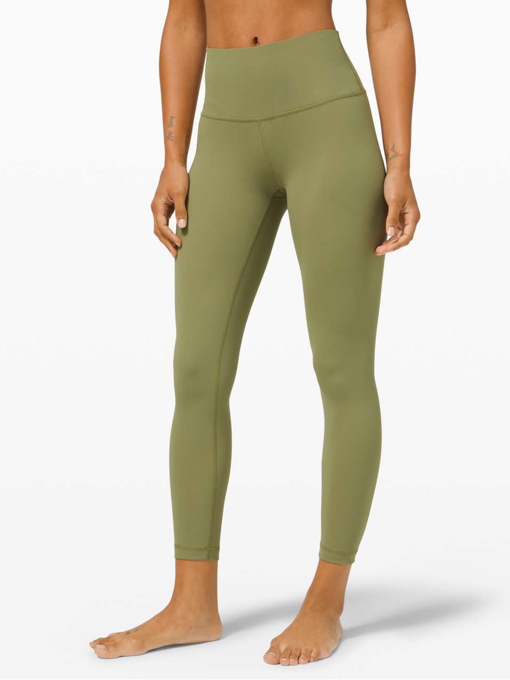 Lululemon Wunder Under High-Rise Tight 25" *Full-On Luxtreme Bronze Green Size 2